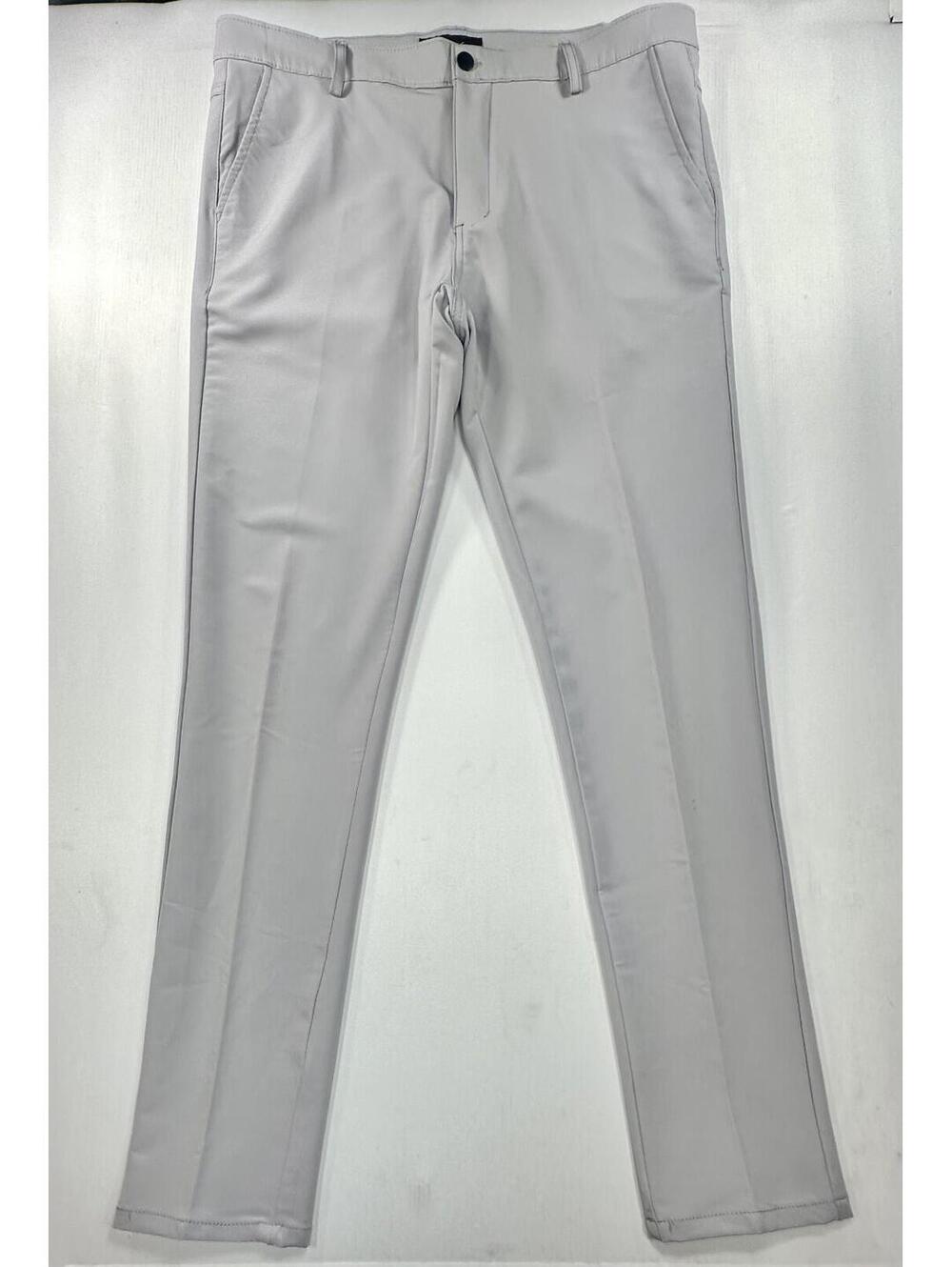 Nomad Slim Fit Athletic Cotton/Spandex Chinos Gray Men 34/32